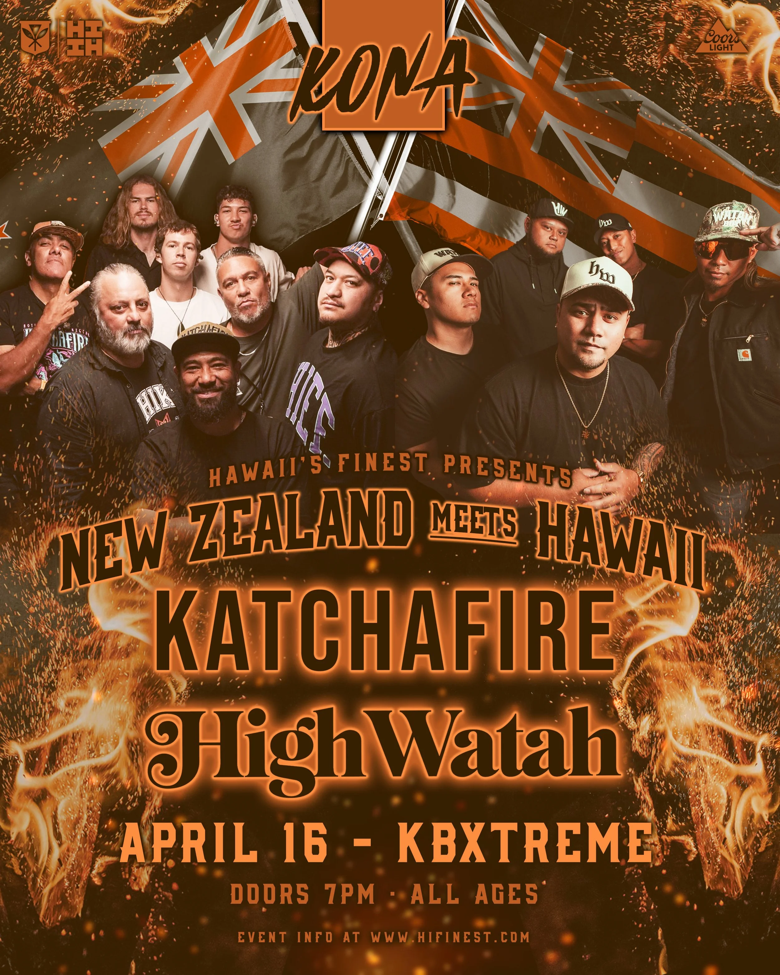 New Zealand Meets Hawaii (KONA) | Katchafire, High Watah